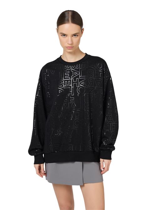 Cotton lettering sweatshirt ELISABETTA FRANCHI | sweaters | MD00146E2110